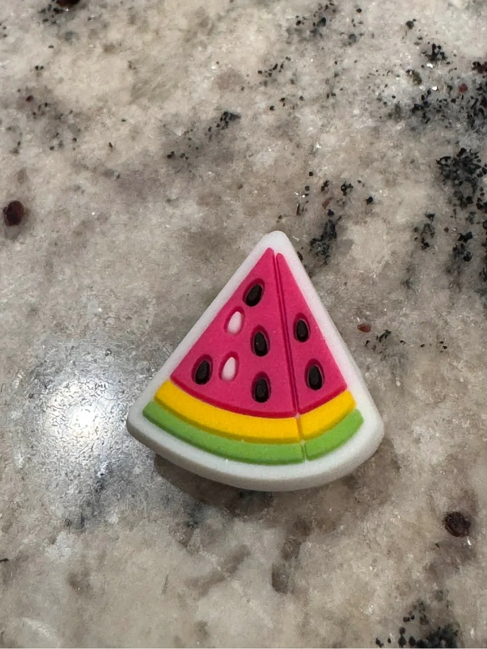 6pc CROCS Multicolor Geometric Jibbitz Charm - Yellow, Blue, Pink, White